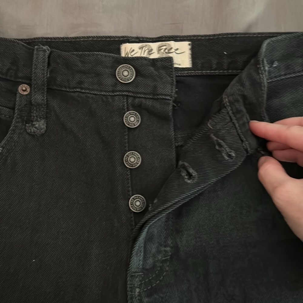 NWT We the free cutoff denim shorts black - Picture 2 of 5